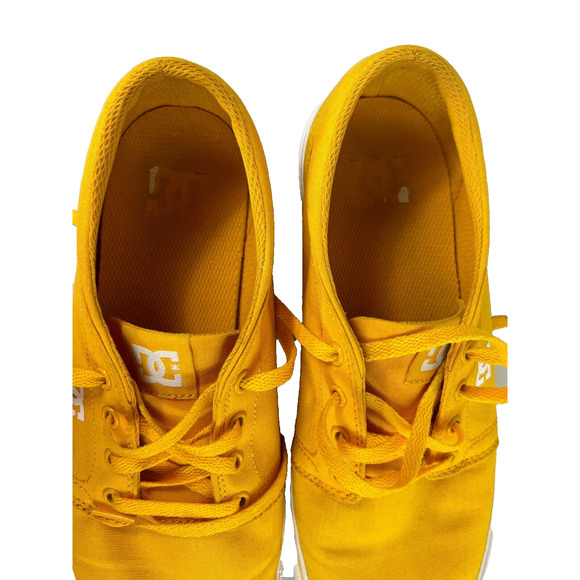 DC Mens Size 9 Trase Tx Skateboard Shoes 300126 Low Top Lace Up Yellow - Picture 7 of 11